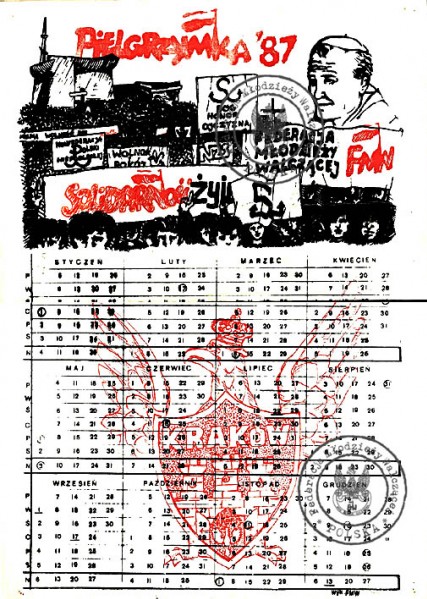 FMW Kraków - kalendarz 1987