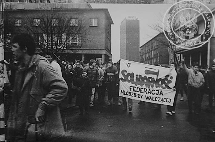Manifestacja FMW - Bojkot wyborów 1988r. Gdańsk