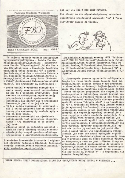 FBI - maj 1989 